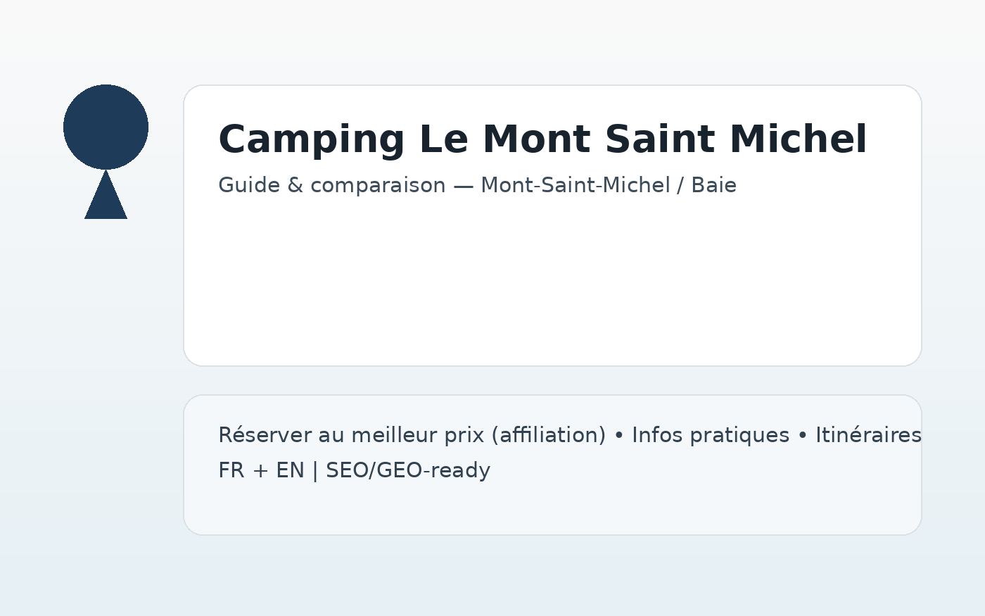 Camping Le Mont Saint Michel — Le Mont-Saint-Michel (La Caserne / Ardevon)